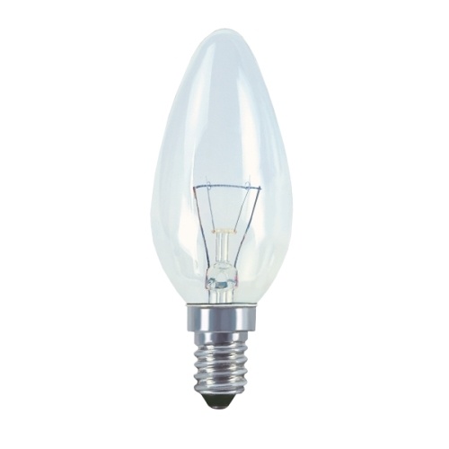 Žárovka svíčková 25W-240 E14 CL termoresistivní TECHLAMP