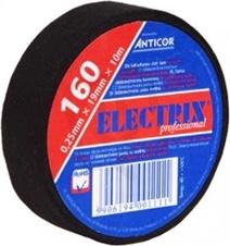 Izolační páska textilní Electrix 160 0,25mm x 19mm x 10m černá