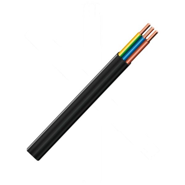 Kabel CYKYLO-J 3x1,5mm2 - plochý, barevné značení (C)
