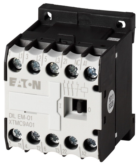 Eaton výkonový stykač DILEM-01(230V50HZ,240V60HZ), 3p+1R, 4kW/400V/AC3