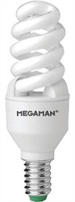 Zářivka (žárovka) kompaktní úsporná 11W E14 220-240V MEGAMAN