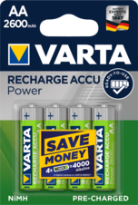 Baterie VARTA nabijecí AA/HR6 , 56706