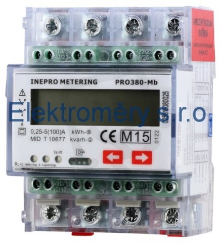 PRO380-Mod 0,25-100A ModBus MID elektroměr 3x230/400V