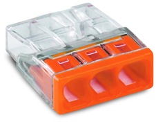 Wago Spojovací krabicová svorka COMPACT oranžová 3x0,5-2,5mm2