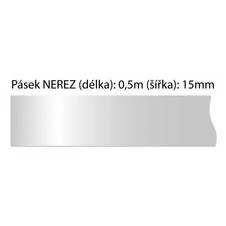 Páska 0,5m NEREZOVÁ uzemňovací ZSA 16 - délka 0,5 m Elektro Bečov