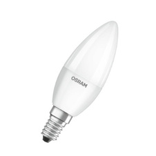 Žárovka LED OSRAM VALUE CLB40, E14, 470lm, 5,5W, 840 neutrální bílá, matná svíčka
