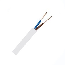 Kabel CYLY 2x0,75 modrá/hnědá H03VV-F 2x0,75 mm ohebný -bílý