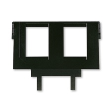 ABB TANGO Nosná maska pro 2 komunikační zásuvky keystone, černá