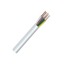 Kabel CYSY 5Gx1,5 (C) BÍ Kabel H05VV-F 5x1,5 mm ohebný - bílý
