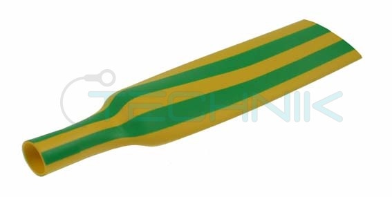 Smršťovací trubice 2:1 tenkostěnná, rozměr před/po smrštění 1,6/0,8mm (1/16") žluto-zelená (10m/100m