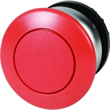 Eaton M22-DRP-R - Hřibové tlačítko, RMQ-Titan, hříbek, s aretací, hřib červený. Čelní kroužek: titan