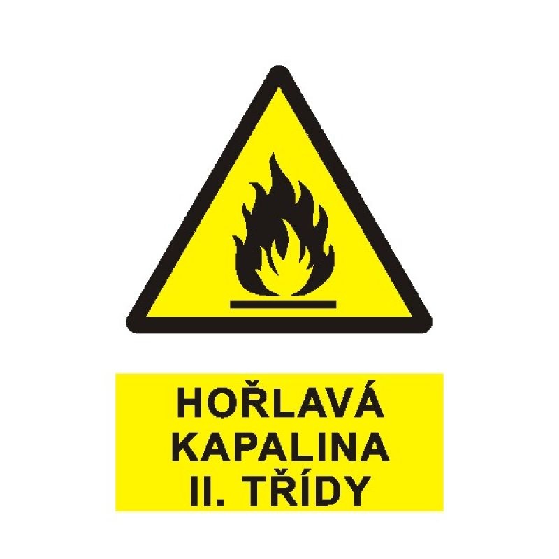 Samolepka Hořlavá kapalina II.třídy  0399E A6