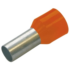 Dutinka izolovaná, průřez 0,50mm2 / 8mm / ID 2,6mm UL, CSA a DIN46228 bezhalogenová oranžová