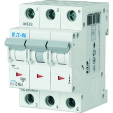 Eaton jistič PL7-C16/3 P3 16A C 10kA