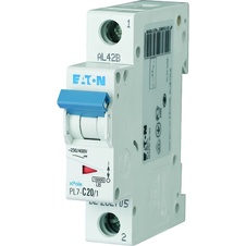 Eaton jistič PL7-B20/1 P1 20A B 10kA