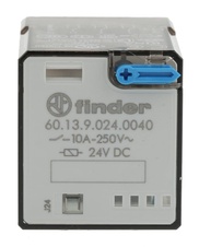 FINDER průmyslové relé DIN 3P/10A/24V DC