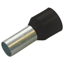 Dutinka izolovaná, průřez 6,0mm2 / 12mm / ID 6,4mm UL, CSA a DIN46228 bezhalogenová černá