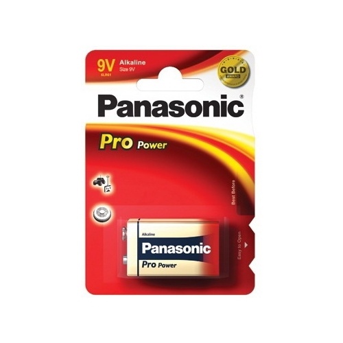 Baterie PANASONIC alkal. PRO POWER 9V/6LR61