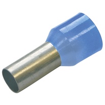 Dutinka izolovaná, průřez 2,5mm2 / 8mm / ID 4,0mm UL, CSA a DIN46228 bezhalogenová modrá