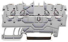 Wago 4vodičová průchozí (řadová) svorka; 1 mm2
